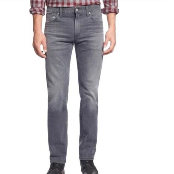 New Citizens of Humanity Core Men Grey Skies Mid Rise Slim Straight Jeans 32